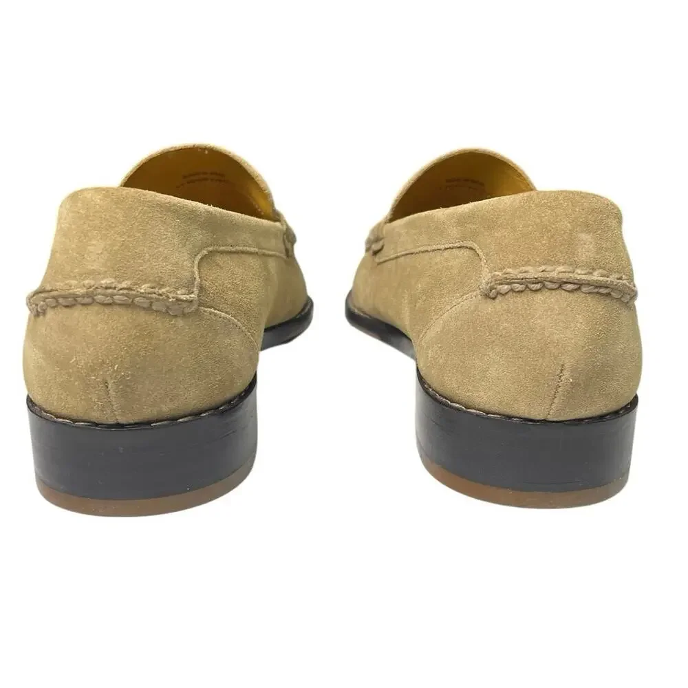 EUC - Cole Haan Pinch Prep Birchbeige Suede Penny Loafers